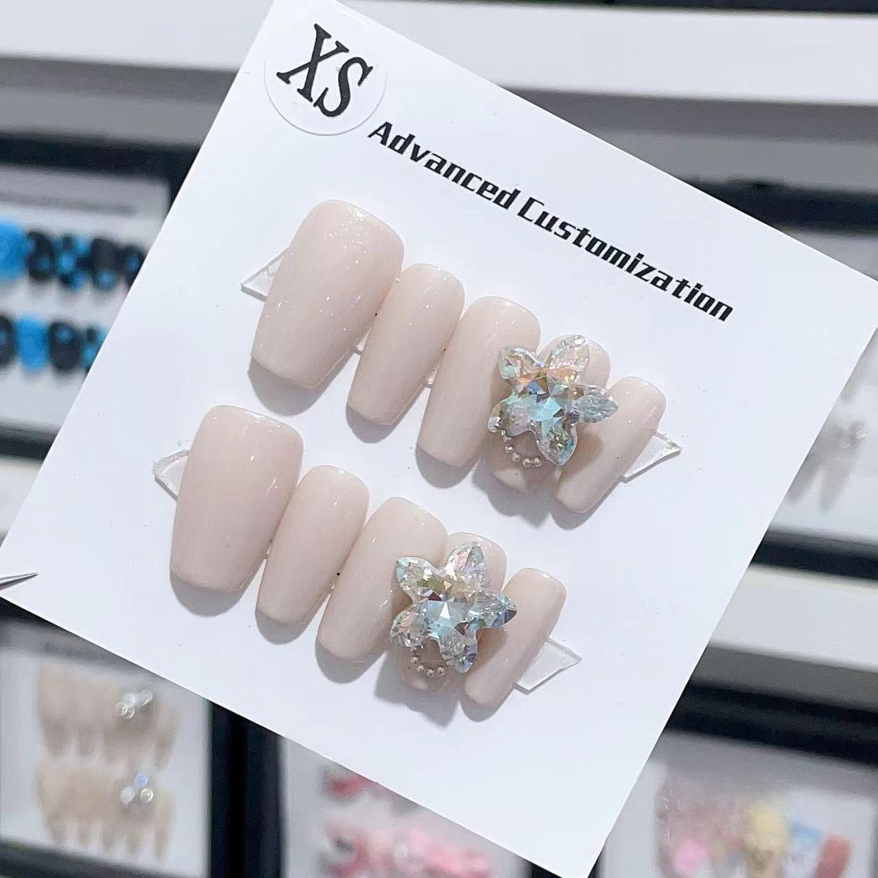 Starlit Bloom Handmade Press On Nails - Arcanus Nails