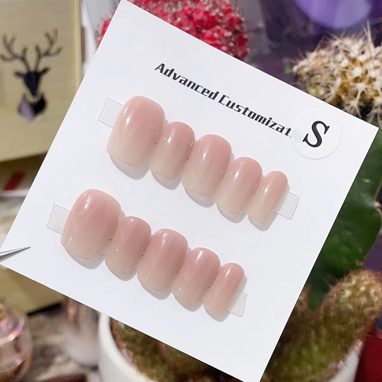 Pink Dusk Handmade Press On Nails - Arcanus Nails