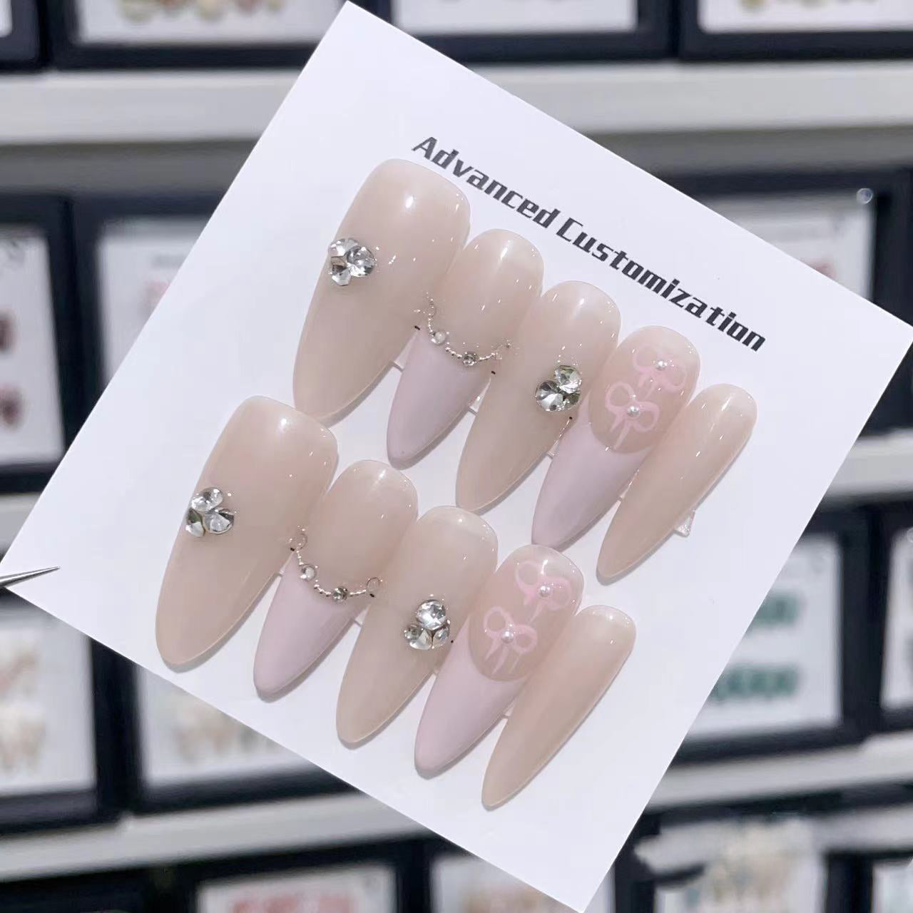 Timeless Grace Handmade Press On Nails - Arcanus Nails