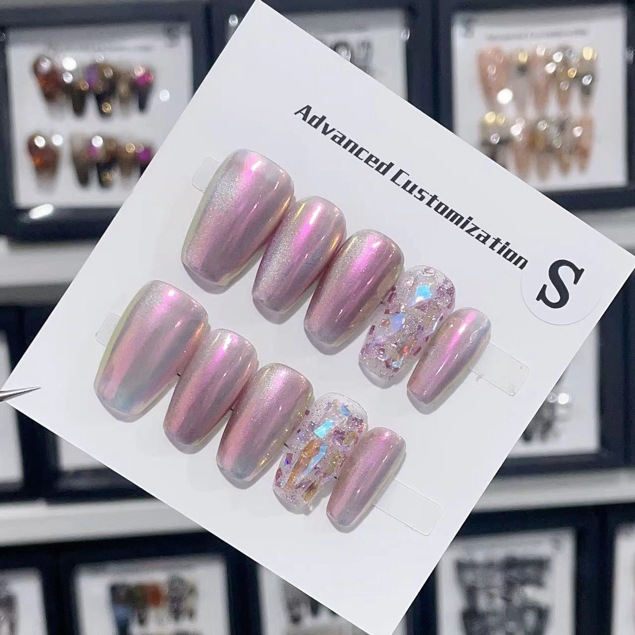 Opalescent Dream Handmade Press On Nails - Arcanus Nails