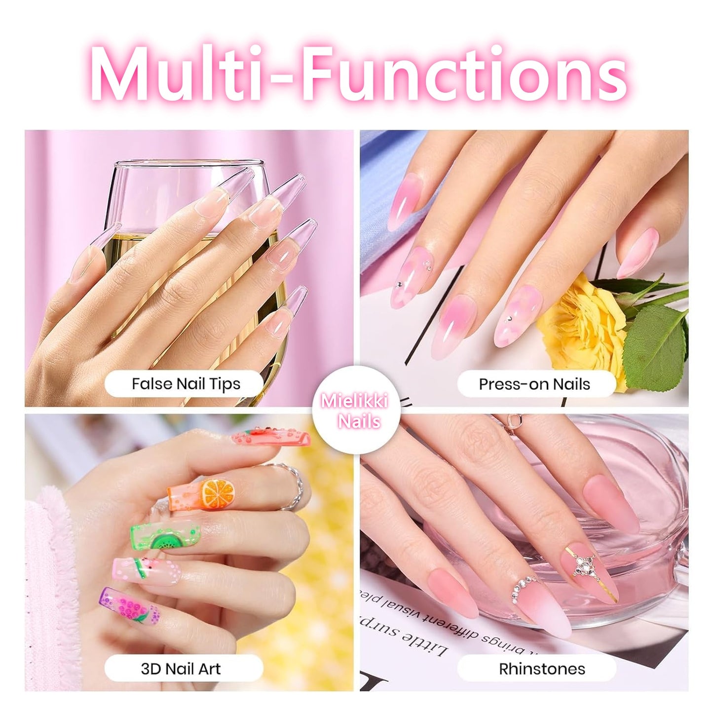 Mielikki Ultra Strong Solid Gel Glue for Press on Nails