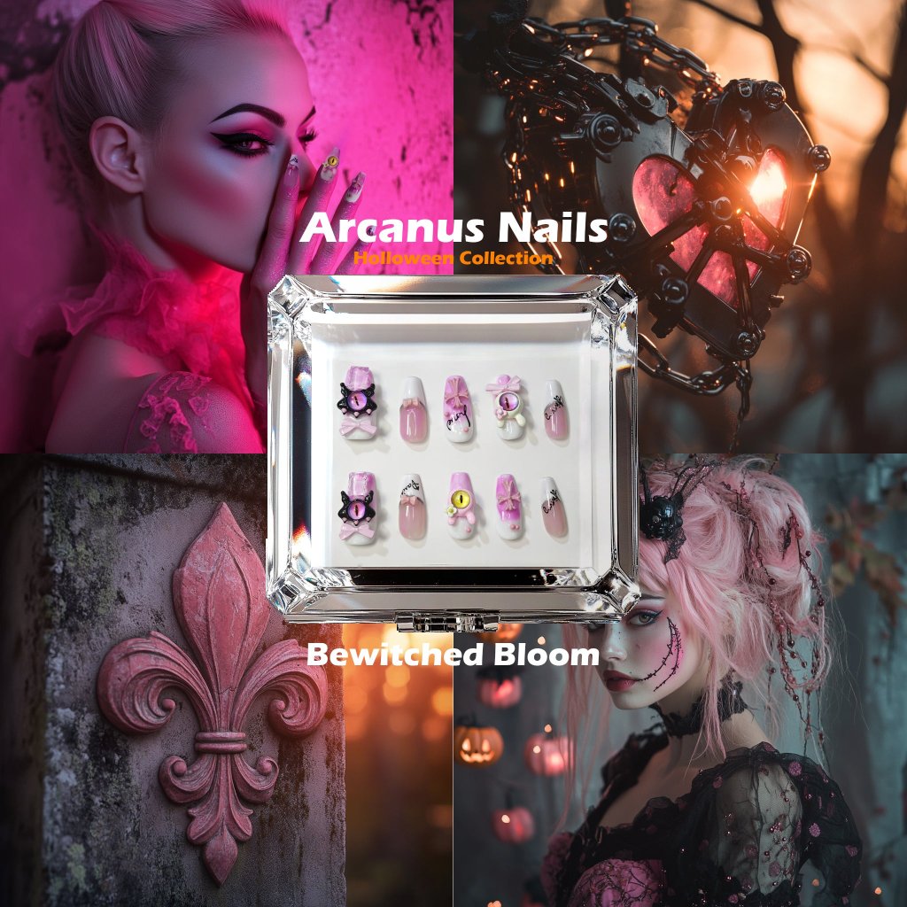 Bewitched Bloom Handmade Press On Nails - Arcanus Nails
