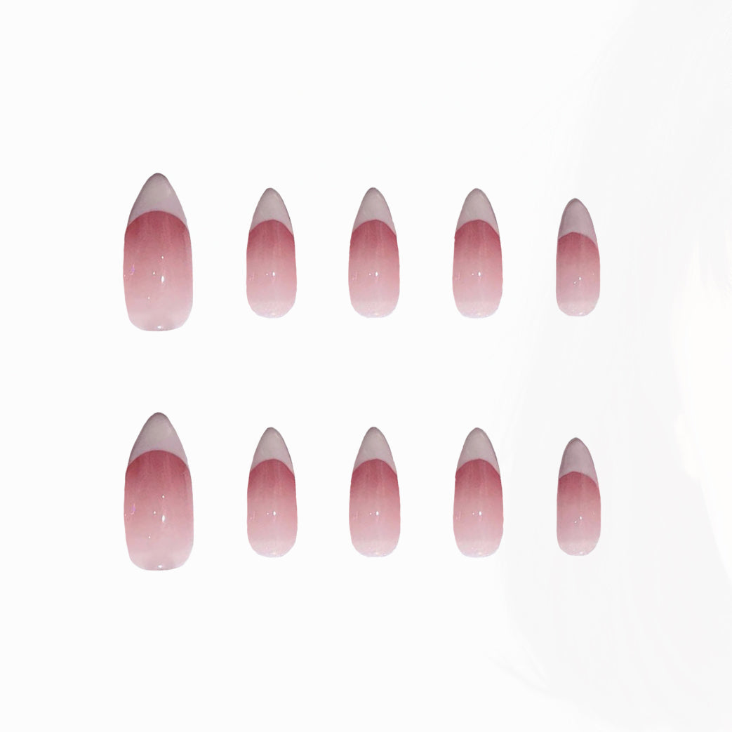 Blush Ombre Handmade Press On Nails - Arcanus Nails