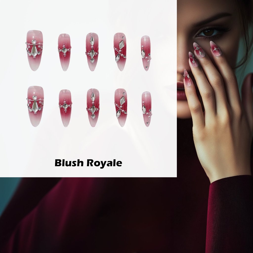 Blush Royale Handmade Press On Nails - Arcanus Nails
