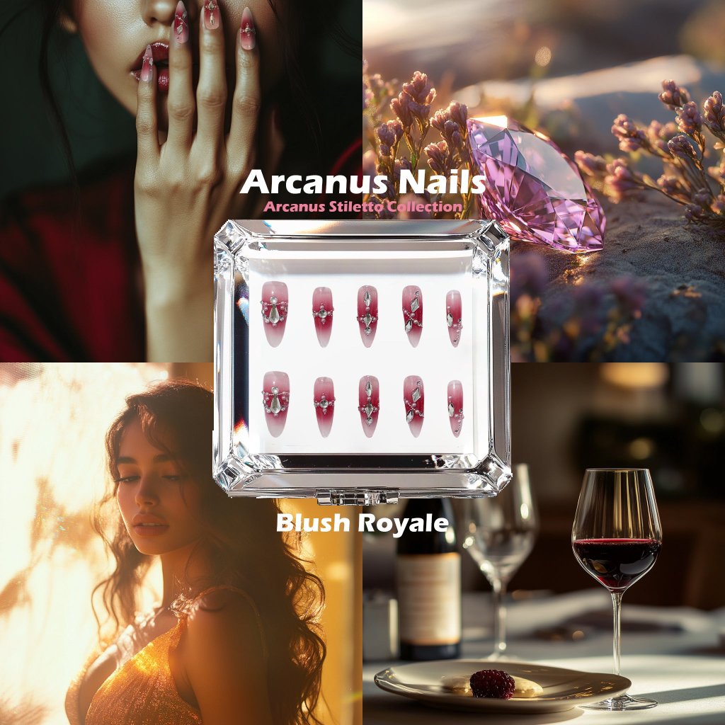 Blush Royale Handmade Press On Nails - Arcanus Nails