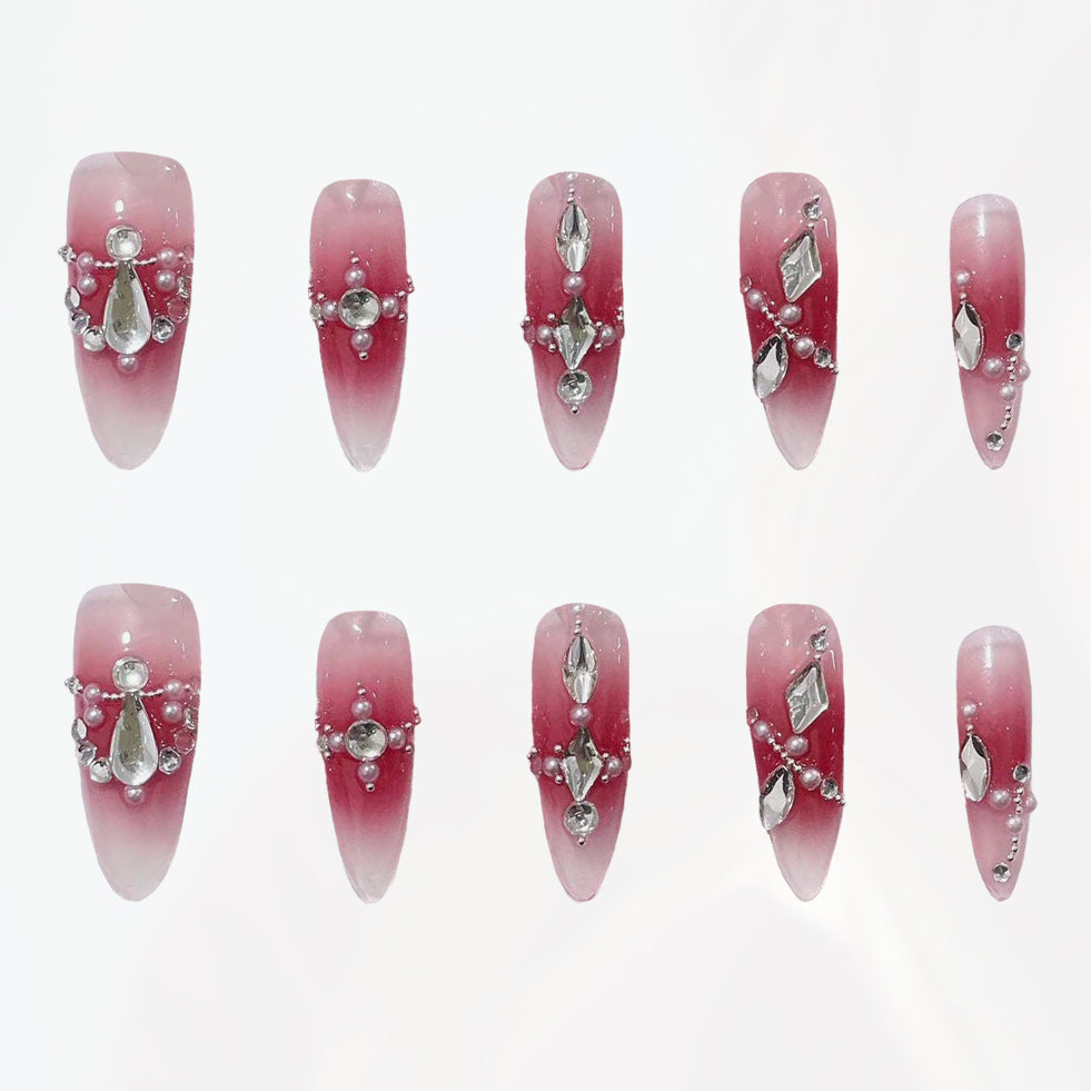 Blush Royale Handmade Press On Nails - Arcanus Nails