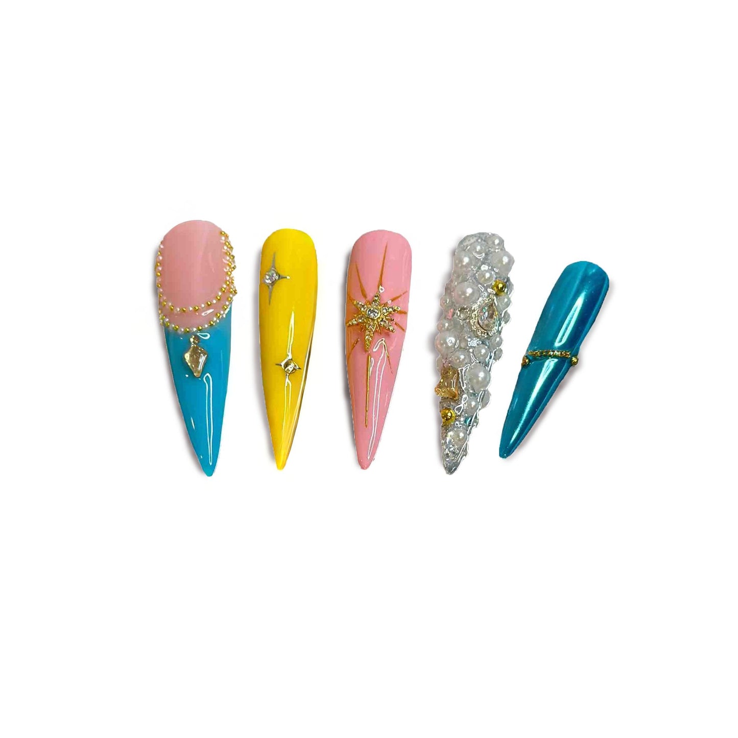 Celestial Dreams Handmade Press On Nails - Arcanus Nails