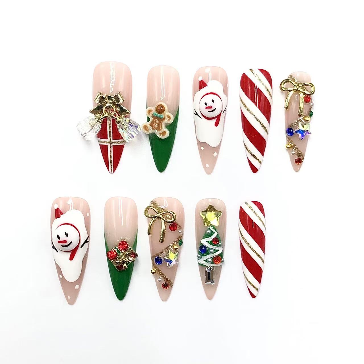 Winter Enchantment Handmade Press On Nails - Arcanus Nails