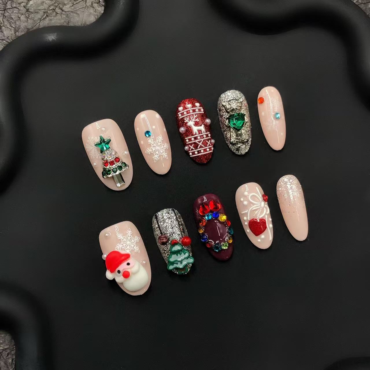 Winter Splendor Handmade Press On Nails - Arcanus Nails