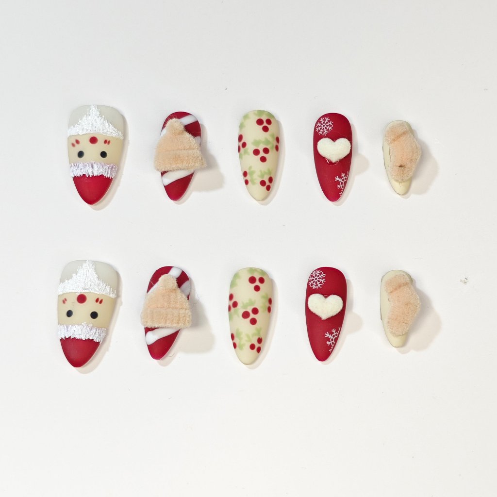 Cozy Winter Bliss Handmade Press On Nails - Arcanus Nails
