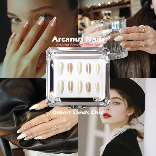 Desert Sands Chic Handmade Press On Nails - Arcanus Nails