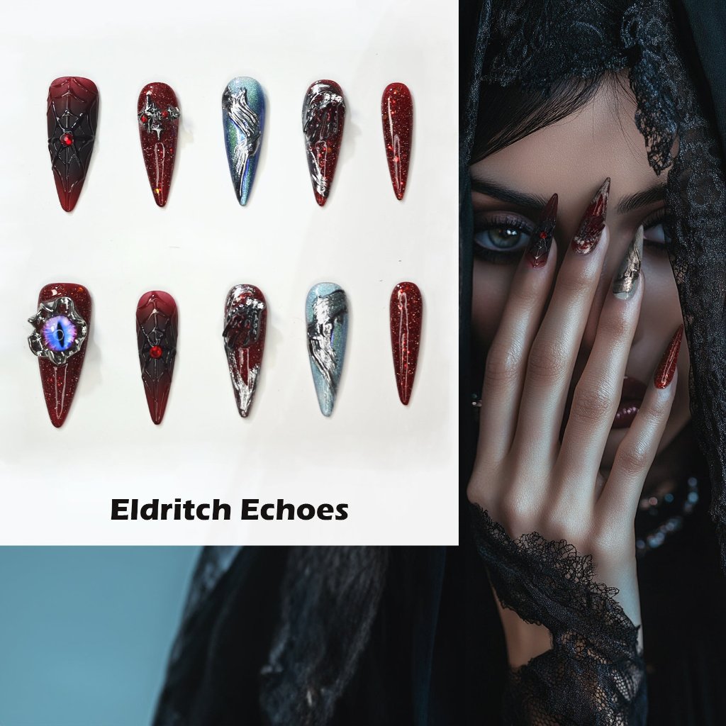Eldritch Echoes Handmade Press On Nails - Arcanus Nails
