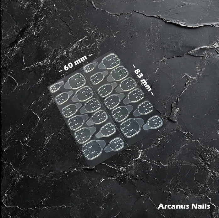 Ultra-Adhesive Jelly Nail Tabs for Press On Nails