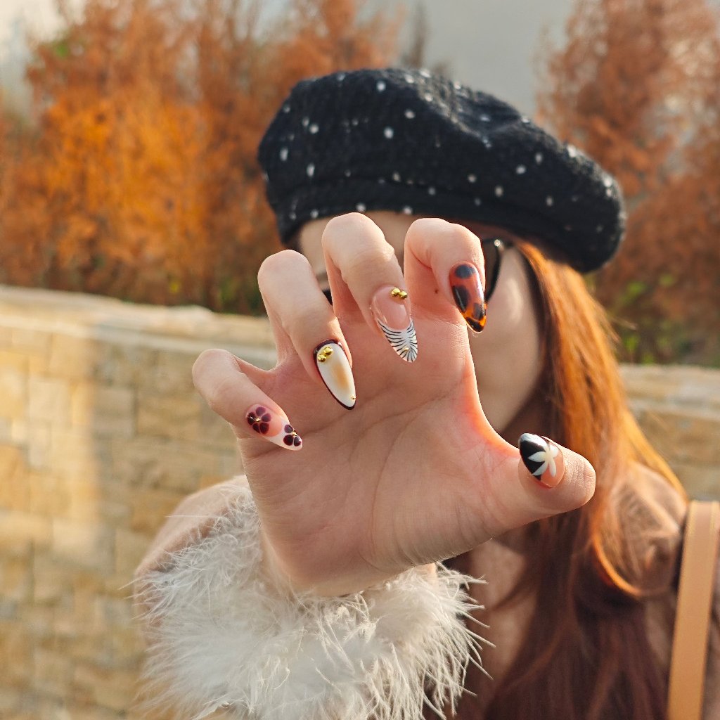 Savanna Luxe Handmade Press On Nails - Arcanus Nails