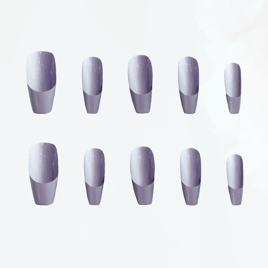 Lilac Veil Elegance Handmade Press On Nails - Arcanus Nails