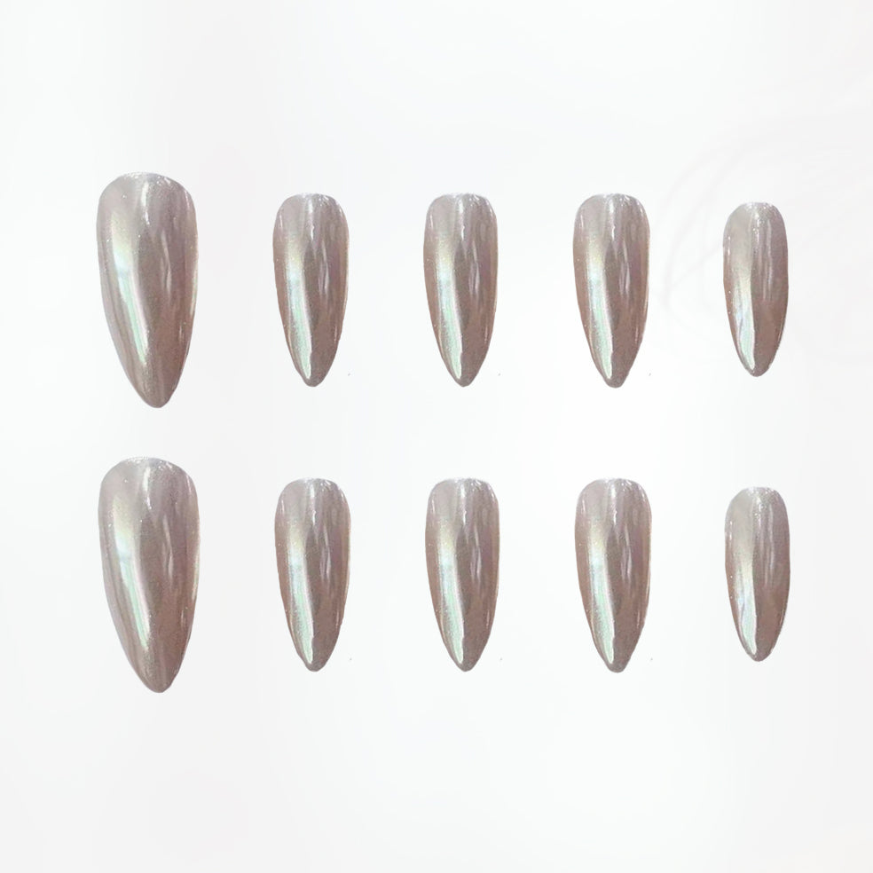 Luminous Veil Handmade Press On Nails - Arcanus Nails