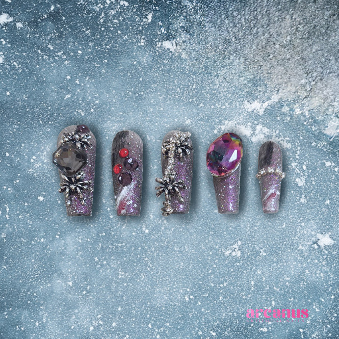 Cosmo Jewel Mystique Handmade Press On Nails - Arcanus Nails