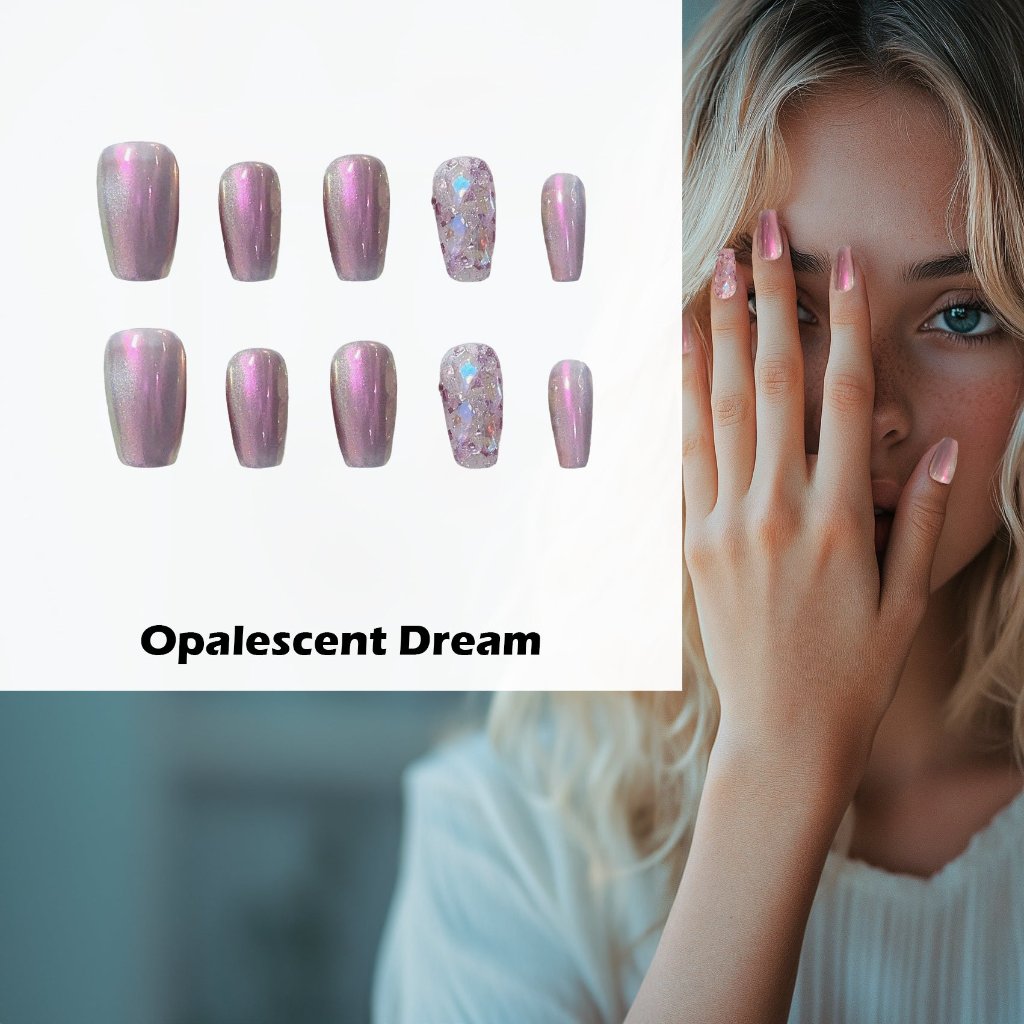 Opalescent Dream Handmade Press On Nails - Arcanus Nails