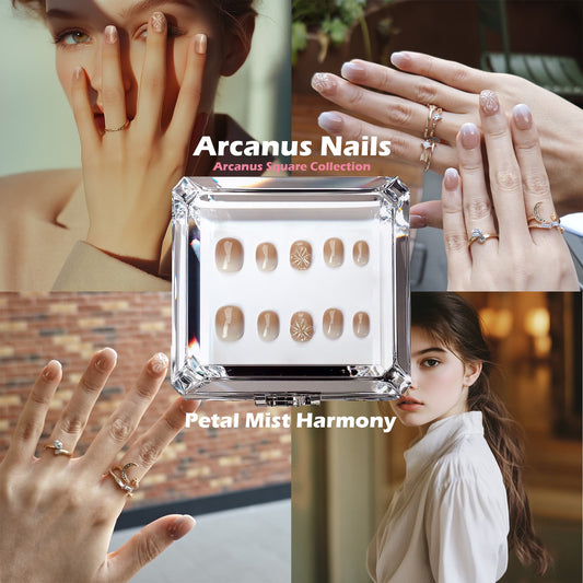 Petal Mist Harmony Handmade Press On Nails - Arcanus Nails