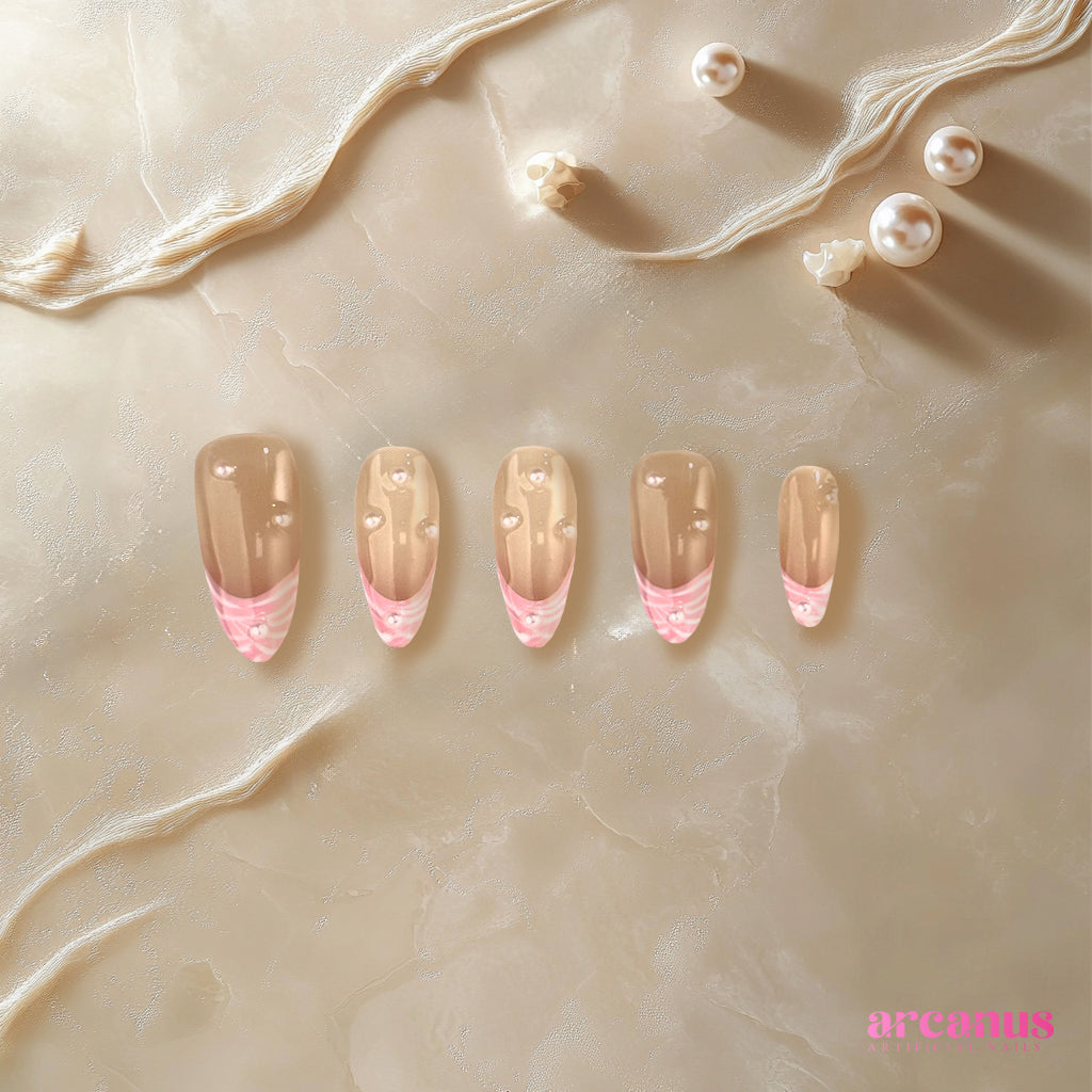 Vintage Glamour Handmade Press On Nails - Arcanus Nails