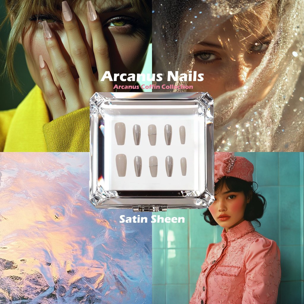 Satin Sheen Handmade Press On Nails - Arcanus Nails