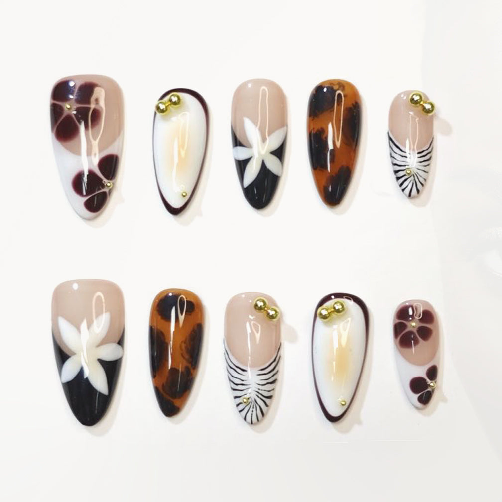 Savanna Luxe Handmade Press On Nails - Arcanus Nails