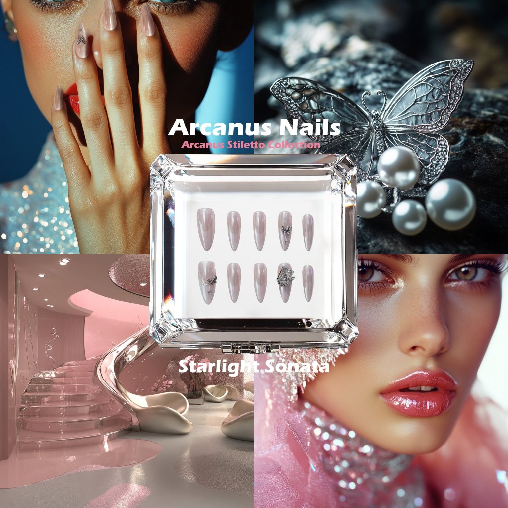 Starlight Sonata Handmade Press On Nails - Arcanus Nails