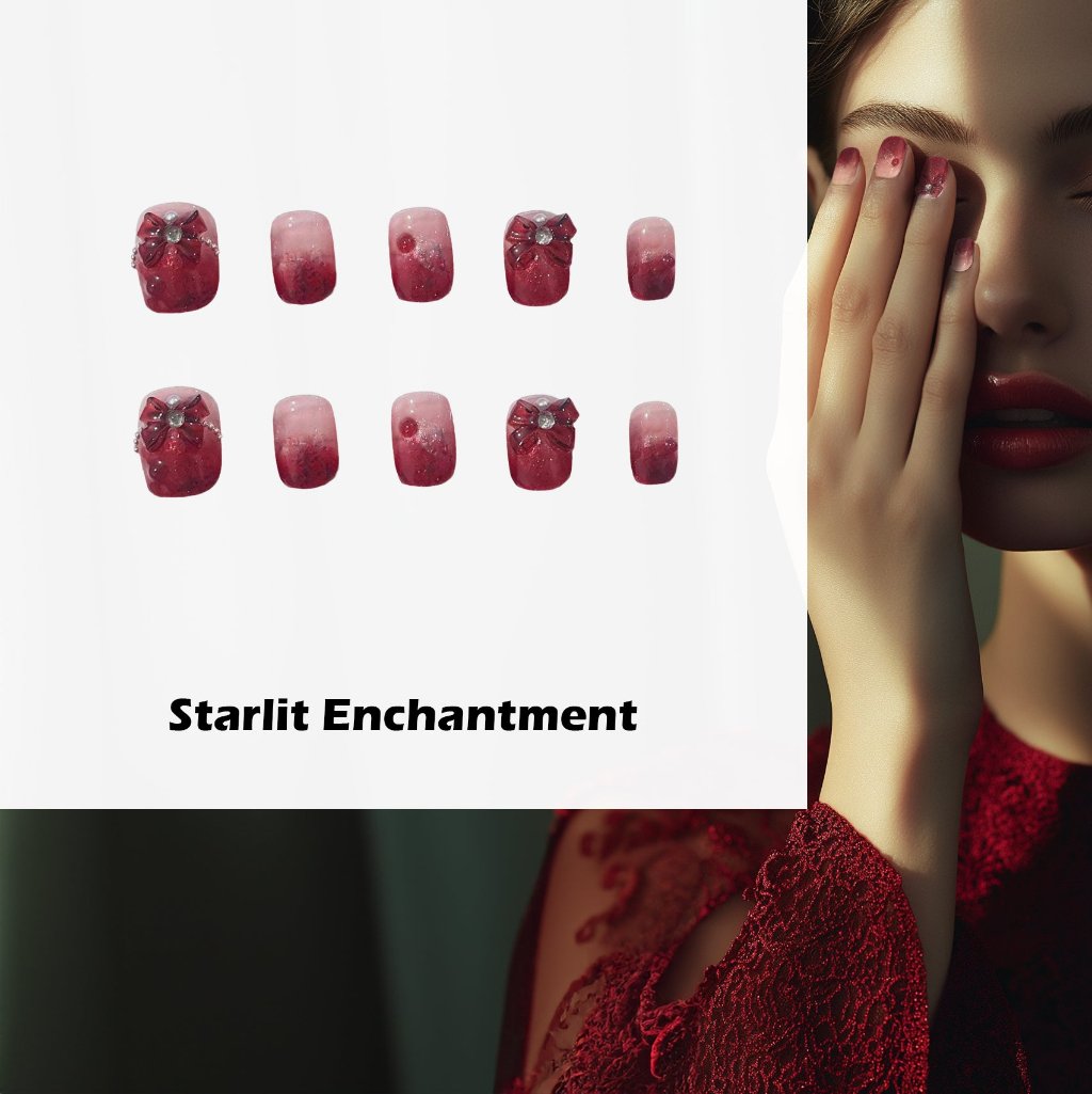 Starlit Enchantment Handmade Press On Nails - Arcanus Nails