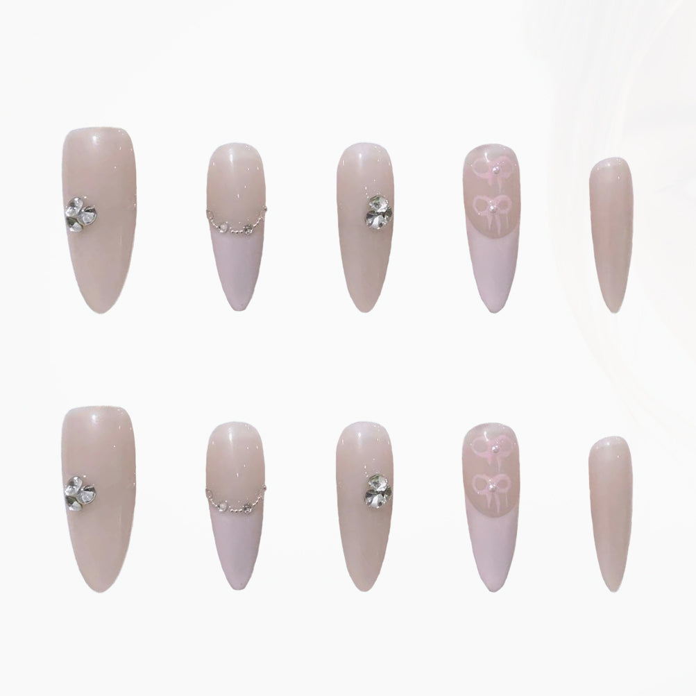 Timeless Grace Handmade Press On Nails - Arcanus Nails