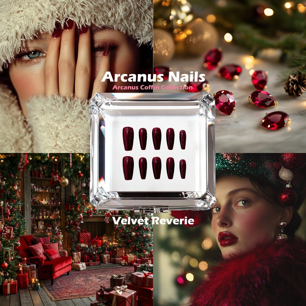 Velvet Reverie Handmade Press On Nails - Arcanus Nails