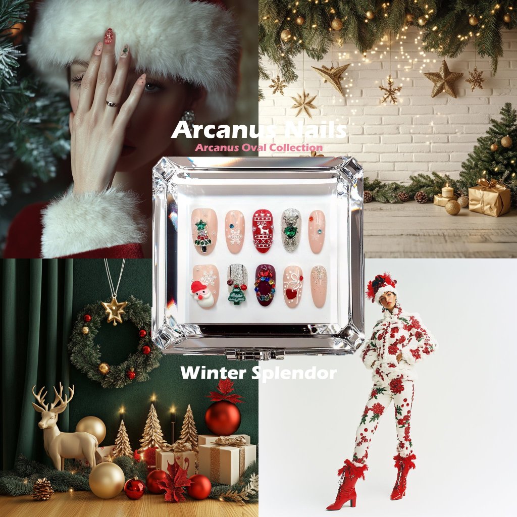 Winter Splendor Handmade Press On Nails - Arcanus Nails