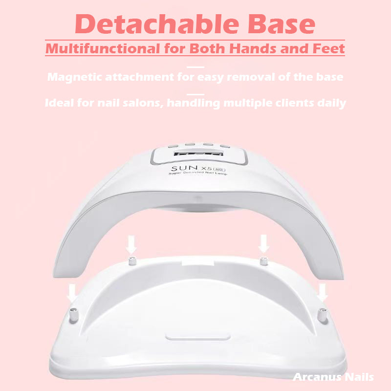 X5 Max Arcanus Nail Lamp 120W Smart Sensor LED Gel Curing Lamp