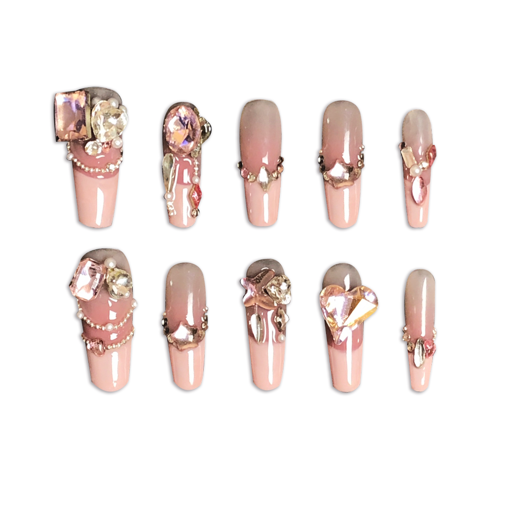 Glamour Jewels Extravaganza Handmade Press On Nails - Arcanus Nails