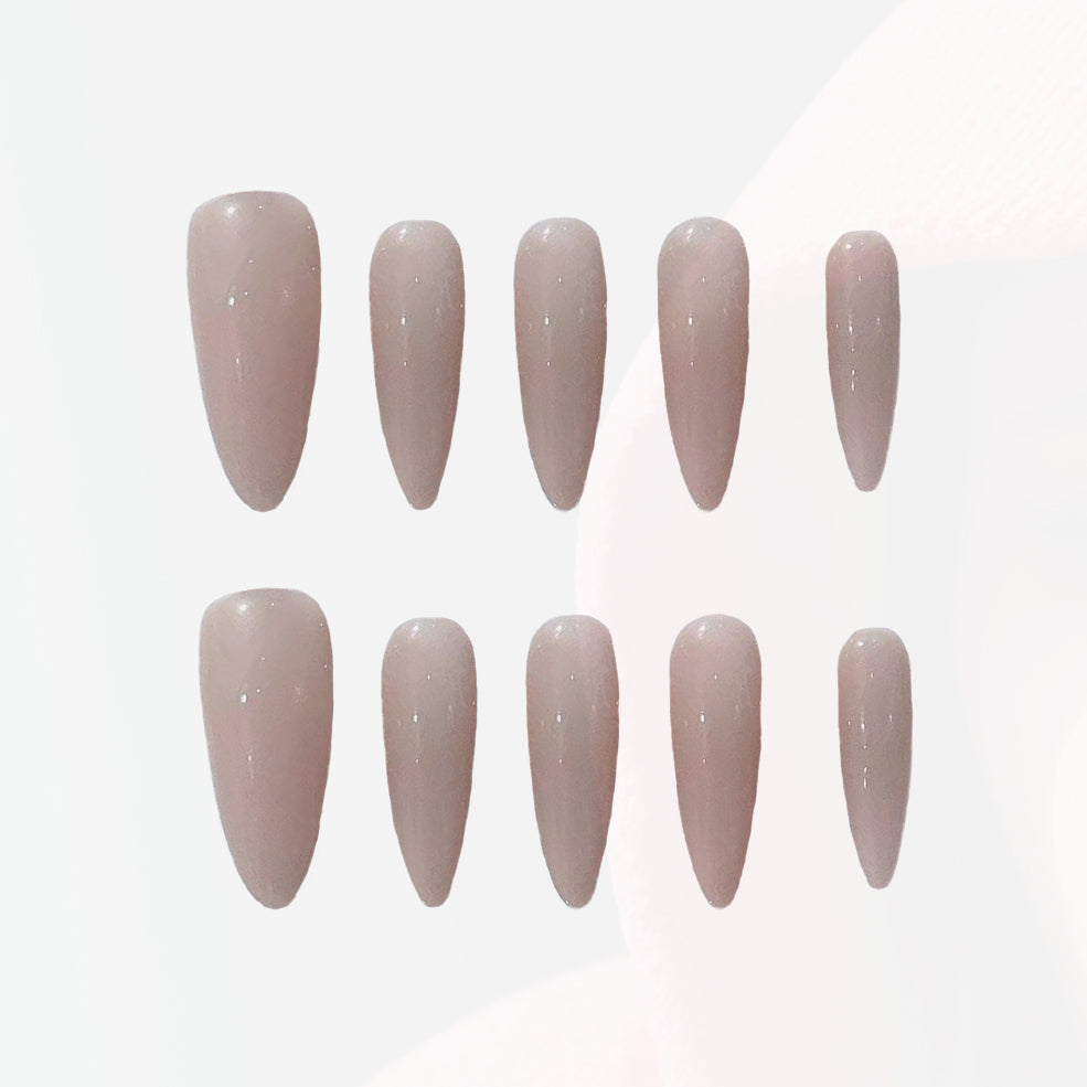 Soft Nude Classic Handmade Press On Nails - Arcanus Nails
