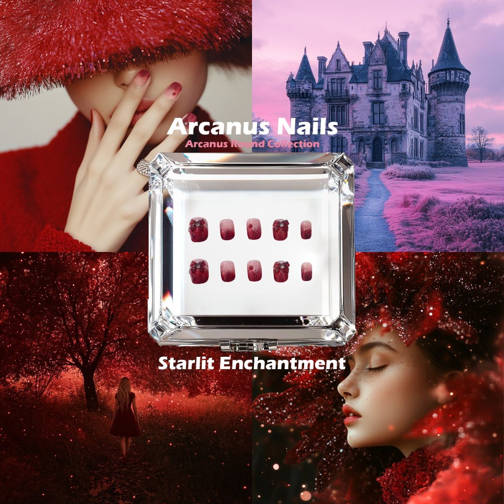 Starlit Enchantment Handmade Press On Nails - Arcanus Nails