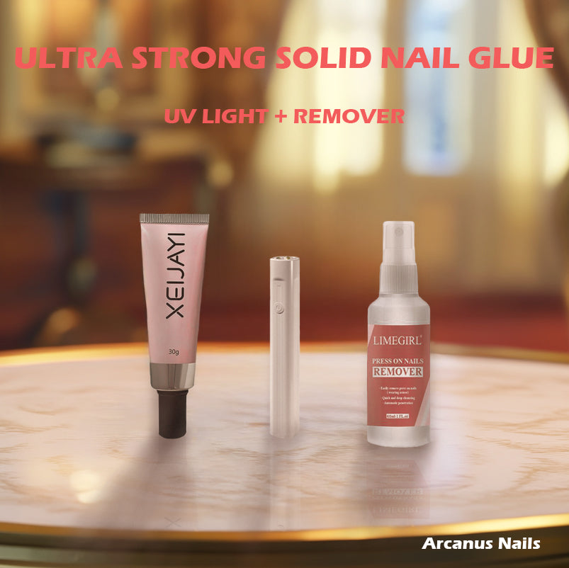 Ultra Strong Solid Gel Glue for Press on Nails