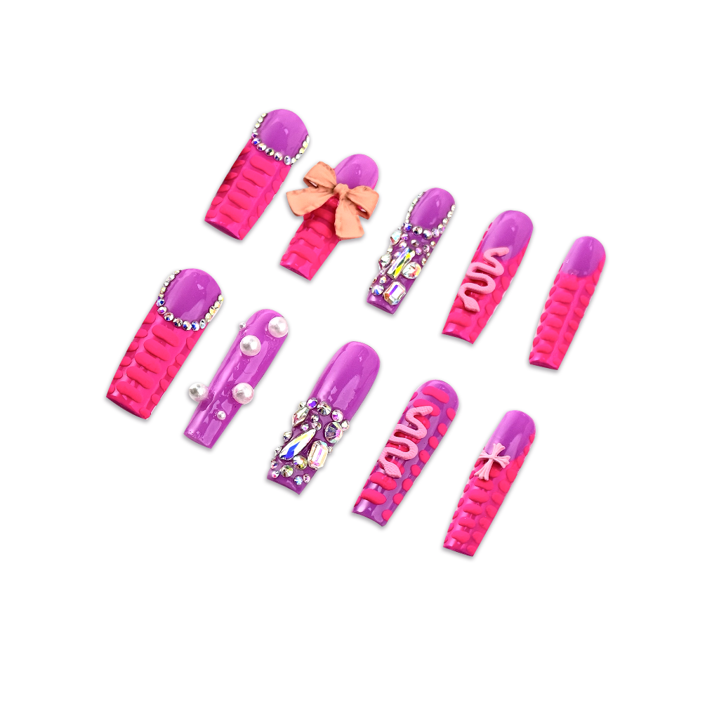 Rosy Barbie Handmade Press On Nails - Arcanus Nails