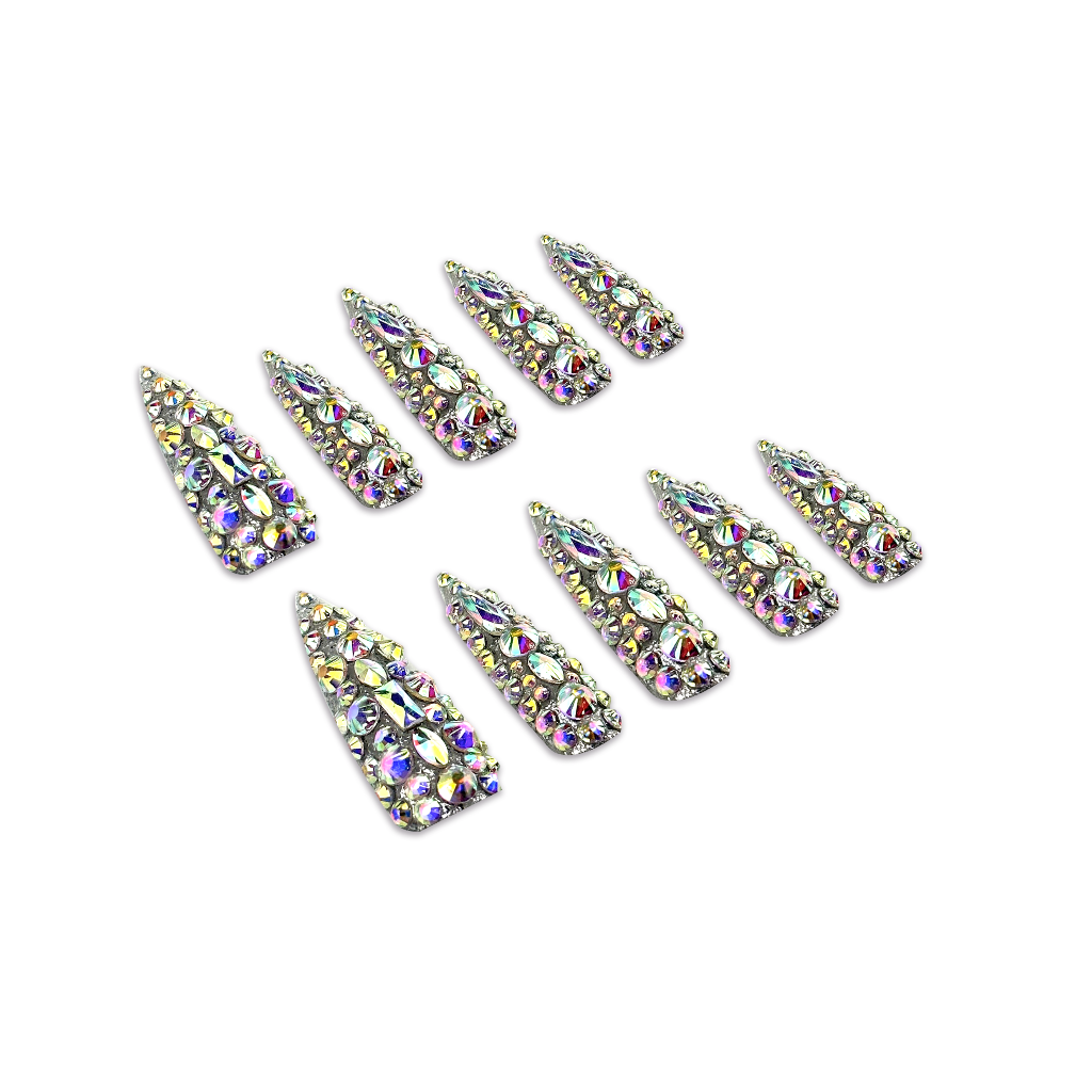 Shimmering Cosmos Handmade Press On Nails - Arcanus Nails