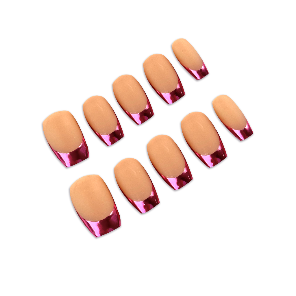 Nude Gloss French Handmade Press On Nails - Arcanus Nails
