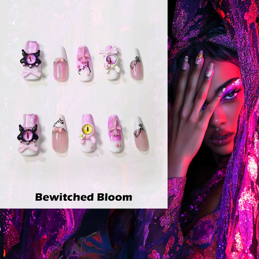 Bewitched Bloom Handmade Press On Nails - Arcanus Nails