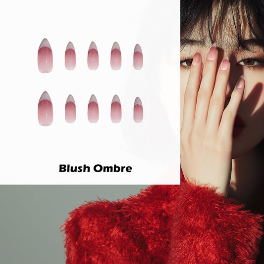 Blush Ombre Handmade Press On Nails - Arcanus Nails