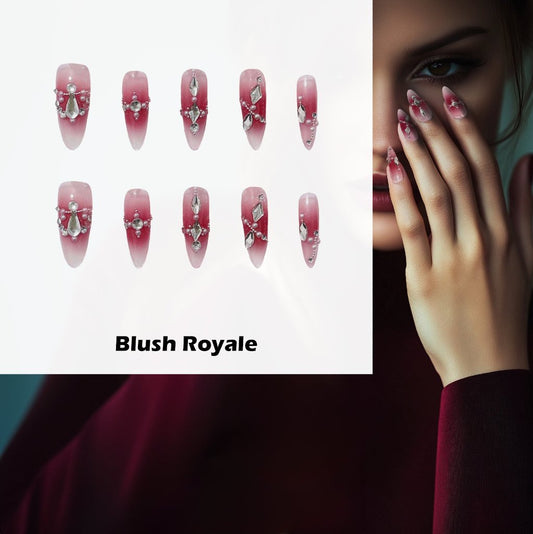 Blush Royale Handmade Press On Nails - Arcanus Nails