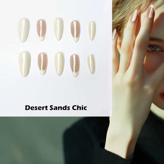 Desert Sands Chic Handmade Press On Nails - Arcanus Nails