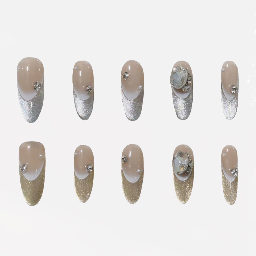 Dual Luxe Symphony Handmade Press On Nails - Arcanus Nails