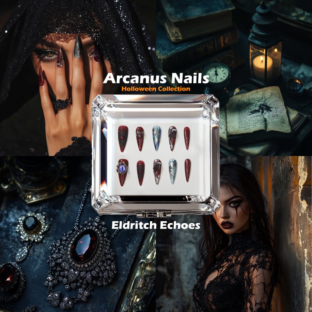 Eldritch Echoes Handmade Press On Nails - Arcanus Nails