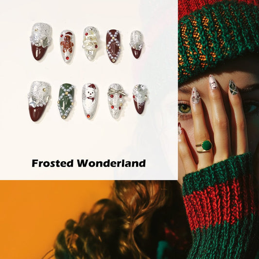 Frosted Wonderland Handmade Press On Nails - Arcanus Nails