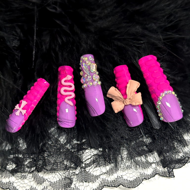 Rosy Barbie Handmade Press On Nails - Arcanus Nails