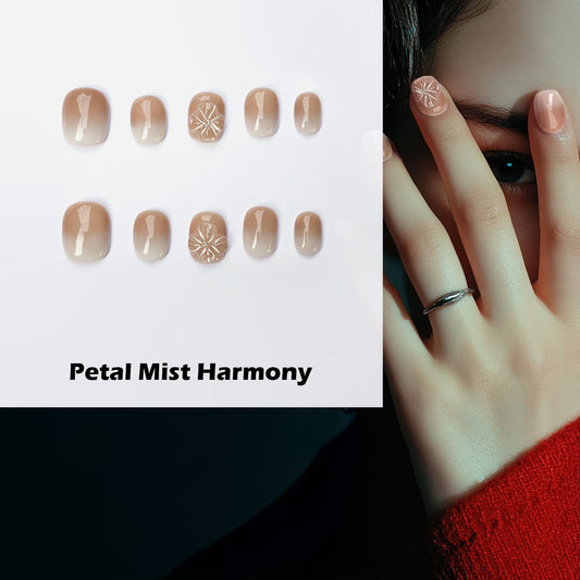 Petal Mist Harmony Handmade Press On Nails - Arcanus Nails