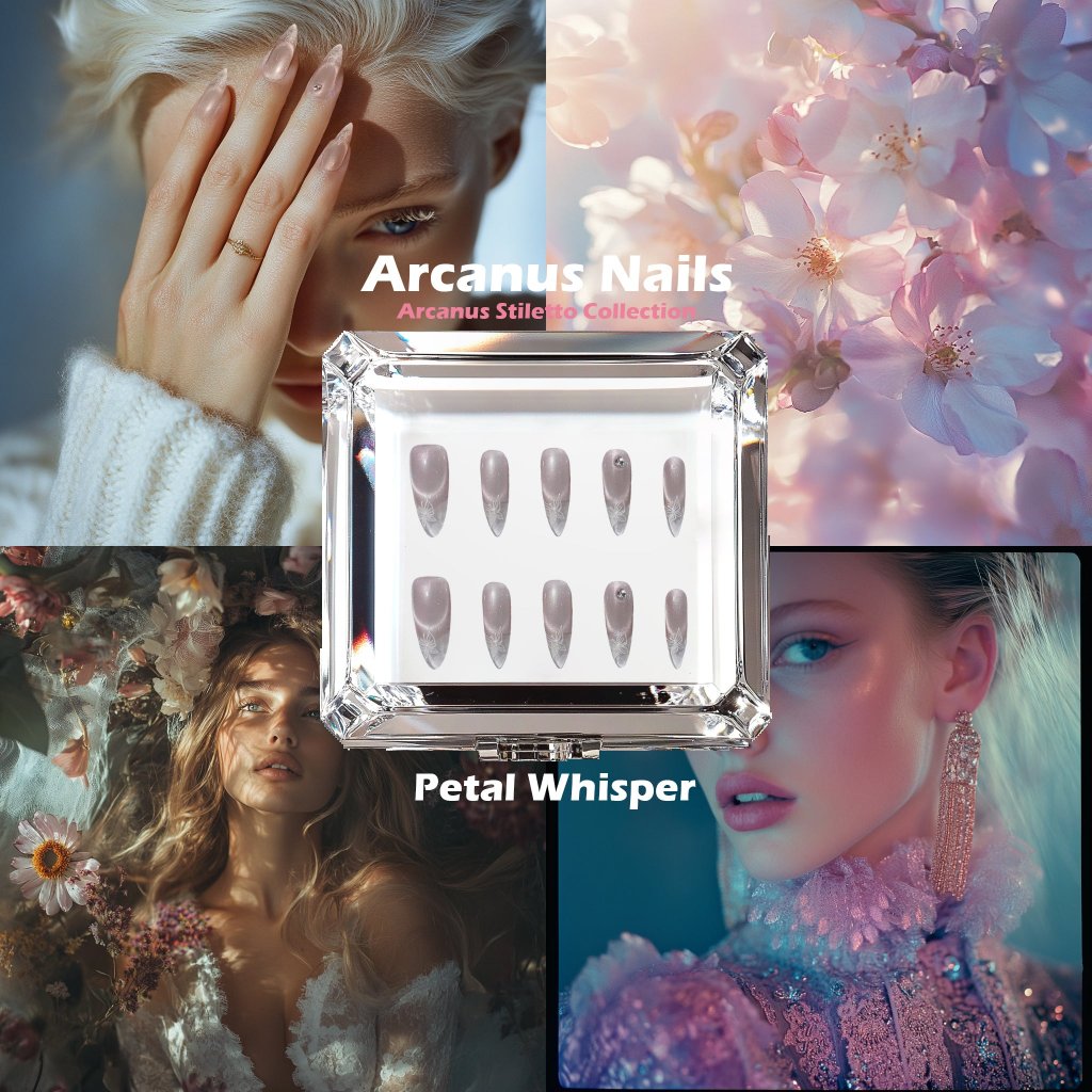 Petal Whisper Handmade Press On Nails - Arcanus Nails