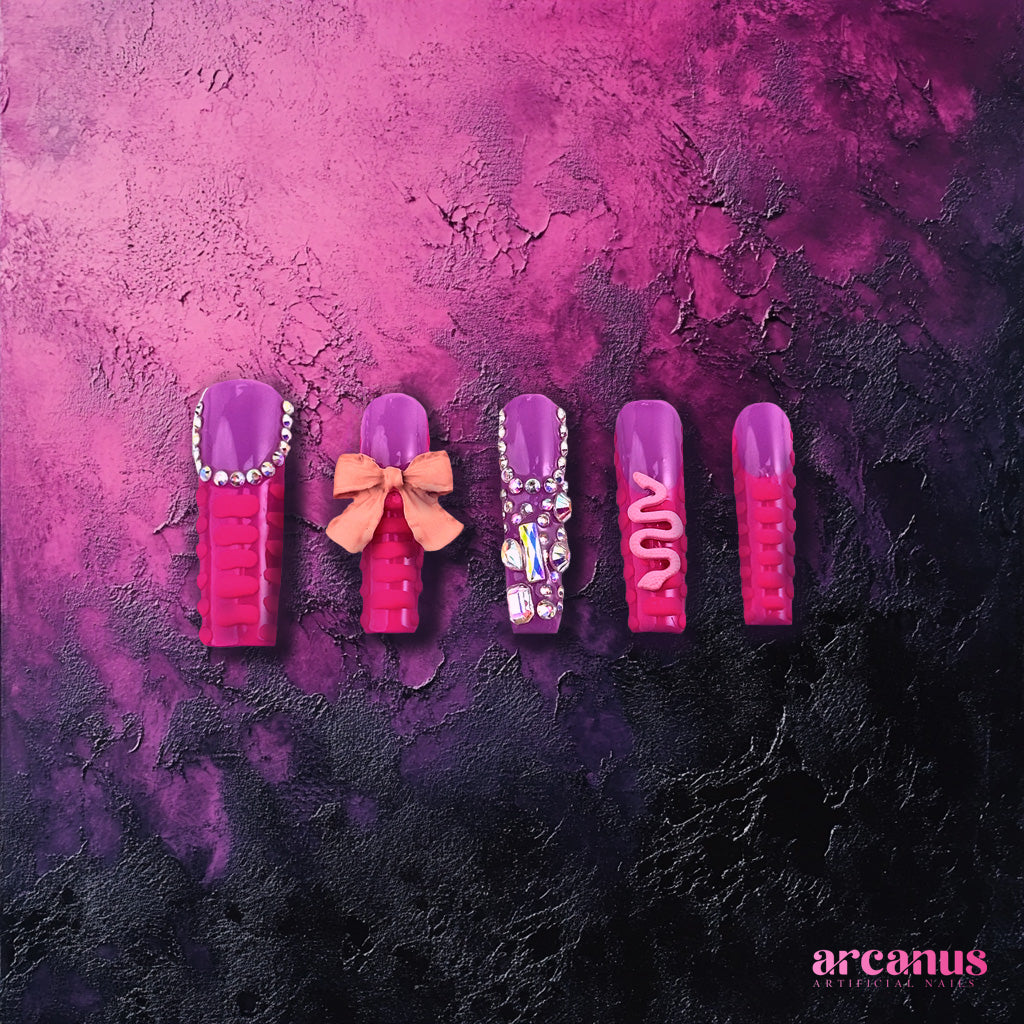 Rosy Barbie Handmade Press On Nails - Arcanus Nails